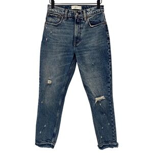 Abercrombie & Fitch the Mom High Rise Jeans distressed size‎ 26 2 regular